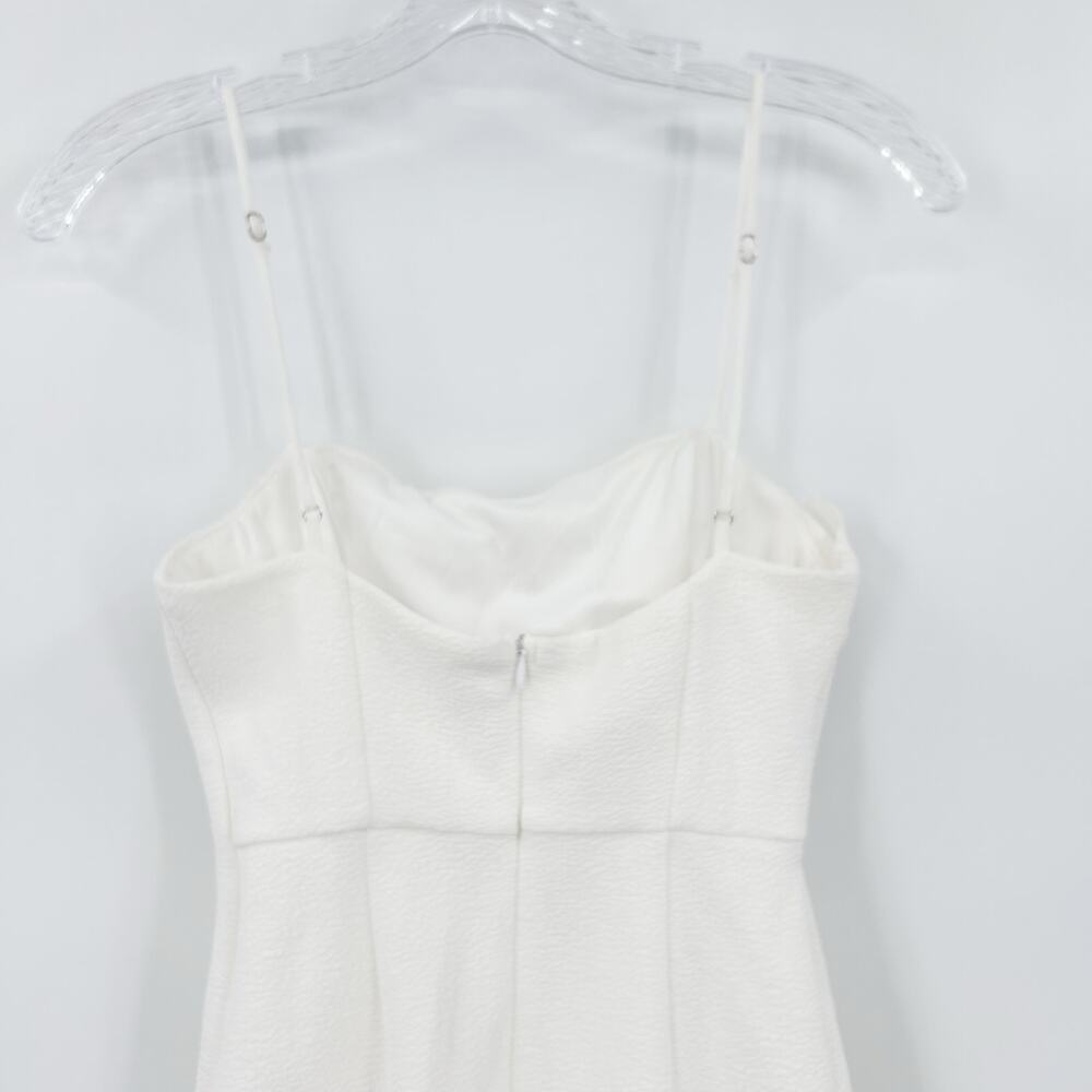 Hello  Molly White Ruffle Mini Dress Womens US XS AU 6 Cotton‑Blend Party Dress - Picture 9 of 10